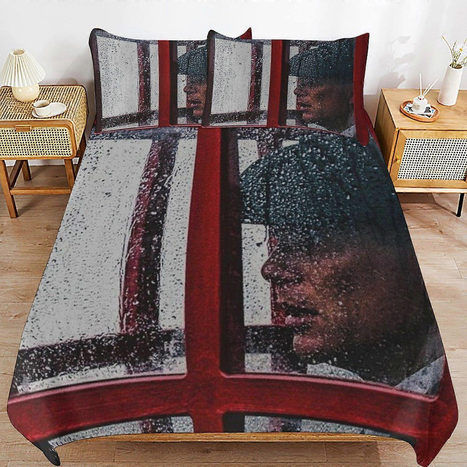 Cillian murphy Soft Sleep Safe Threaded Build Machine Ready Closure Duvet Cover Sets for Bedroom