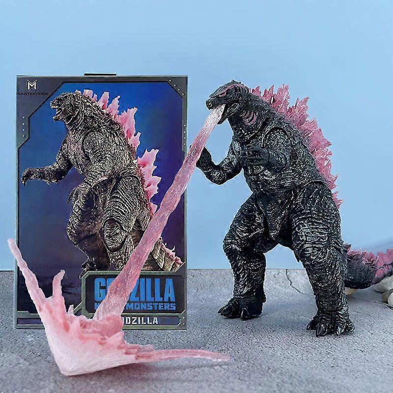 Godzilla Vs King Kong Action Figure Collection Model Evolved Ver Pink Back 16cm Body Adjustable Action Figures Collect Kids Gift