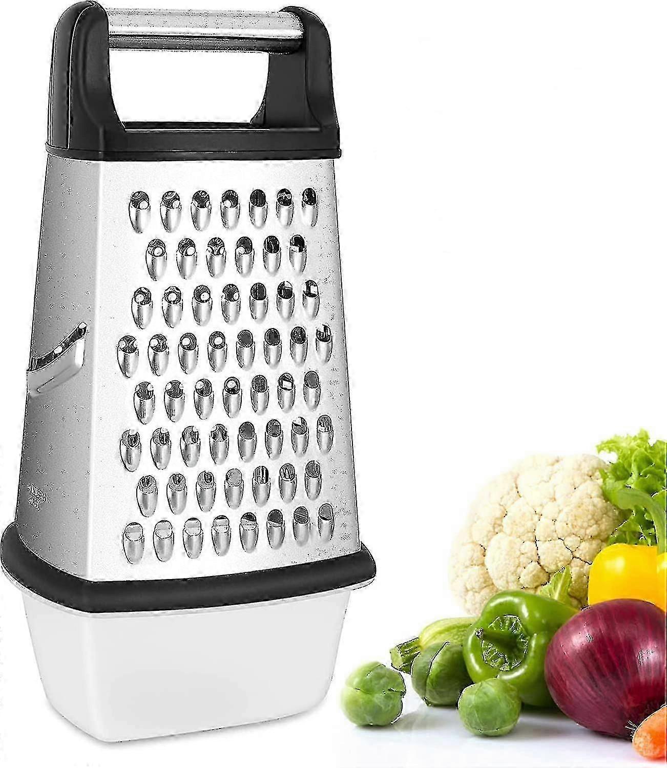 Hand Held Cheese Grater Slicer Zester Grater With Container Essential Kitchen Gift