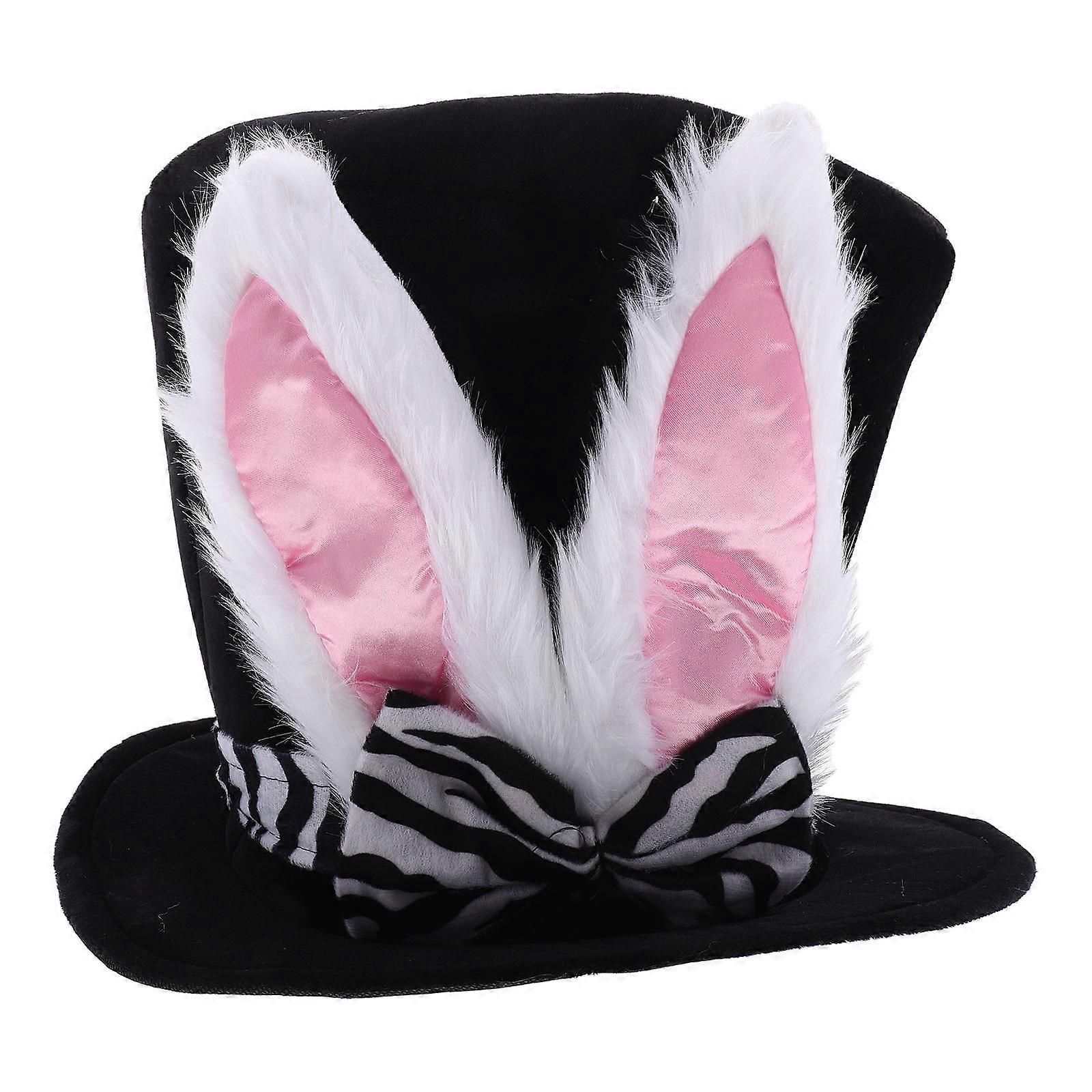 Easter Rabbit Ear Hat for Decoration Creative Top Hat with Cute Bunny Ears
