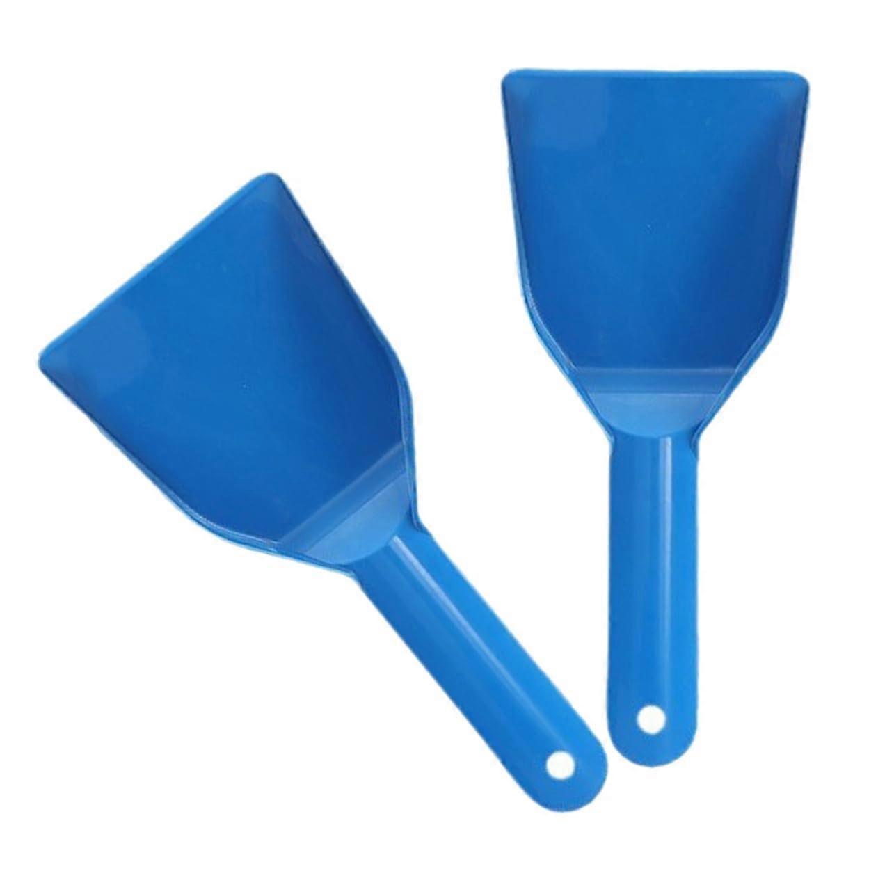 2pcs Plastic Car Snow Scraper and Ice Shovel Set for Efficient Ice Removal from Windshield and Freezer