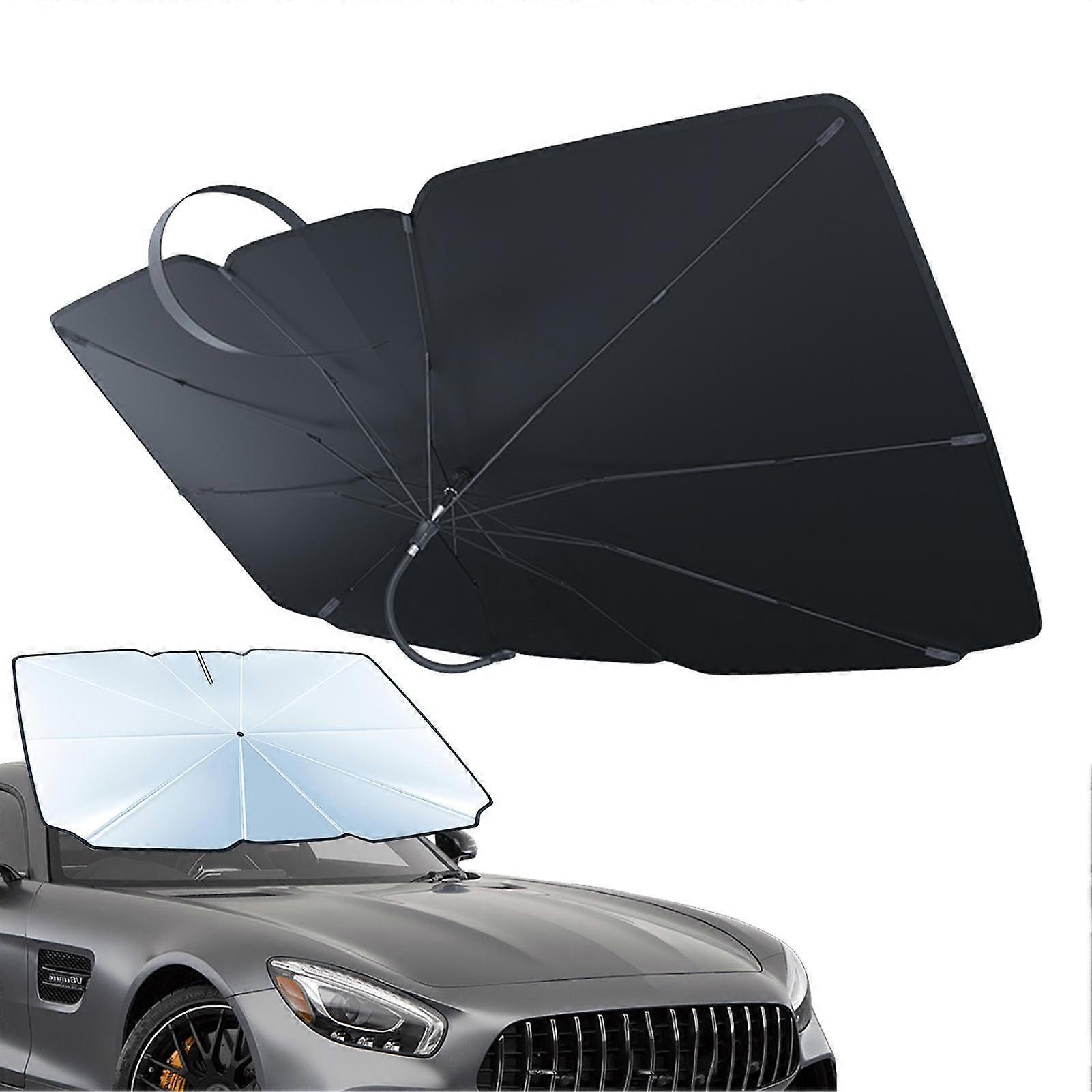 Car Sun Shade Umbrella with UV Blocking Protection for Front Windshield, Foldable Easy Install