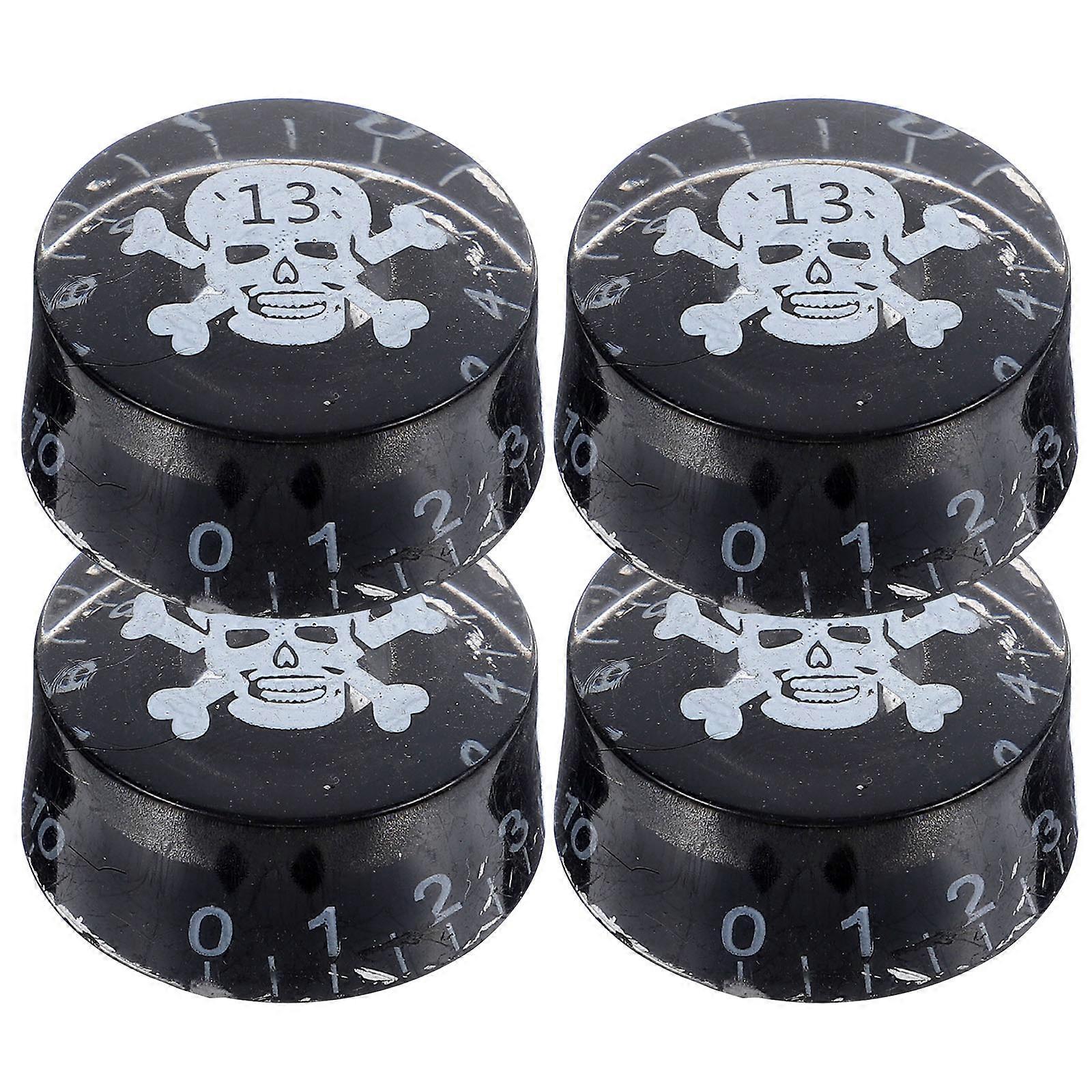 DIY Projects Guitar Potentiometer Knob Cap Wear-Resistant Acrylic Material 4Pcs