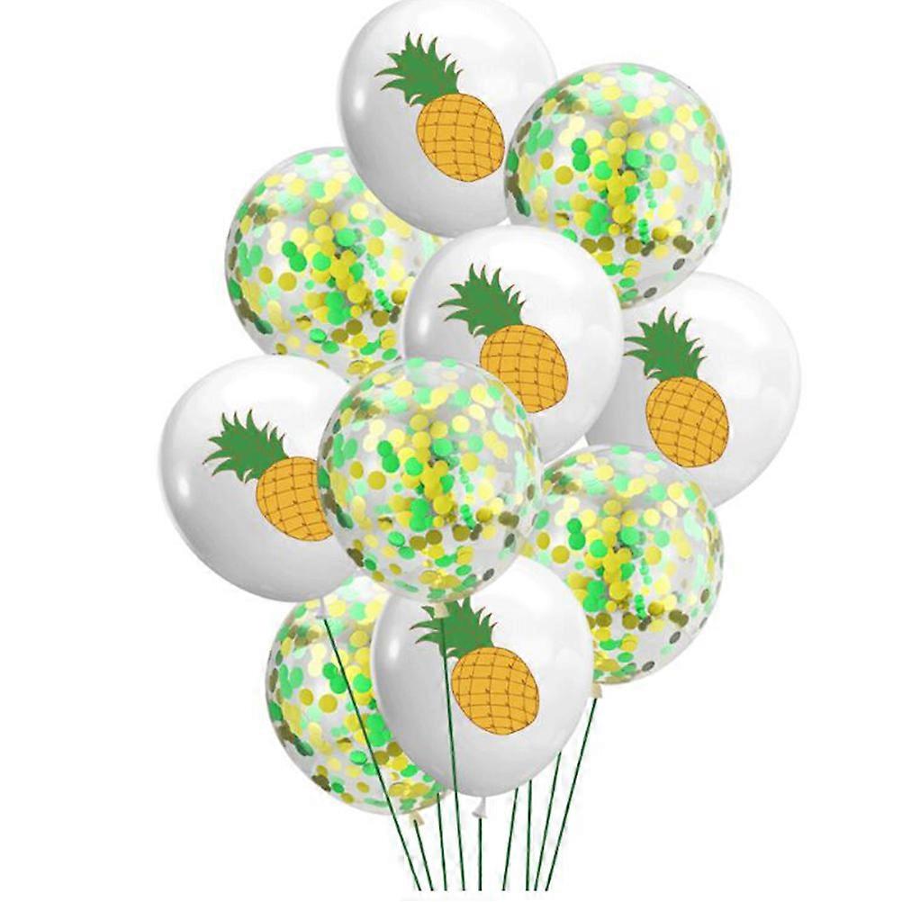 Summer Balloons Creative Pineapple Ballons for Decor 15Pcs One Set