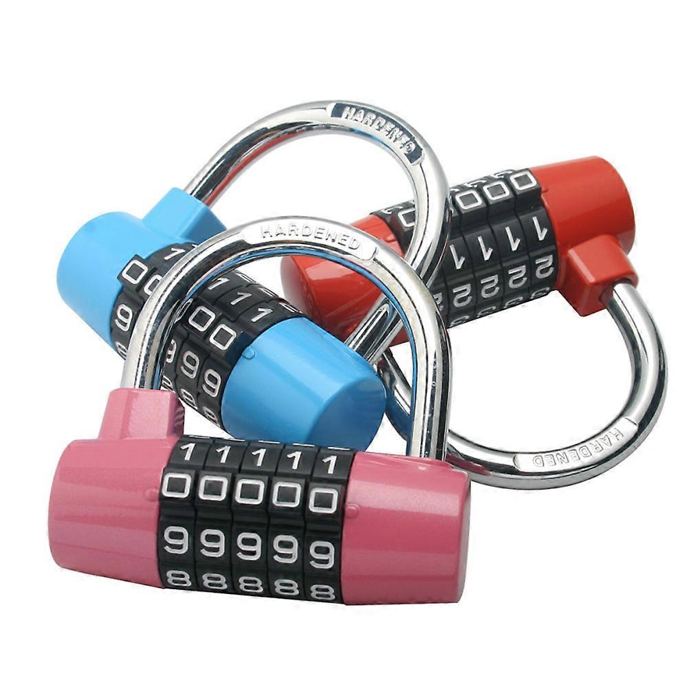 Password Lock Big Combination Security Padlock for Luggage 5-Digit Use