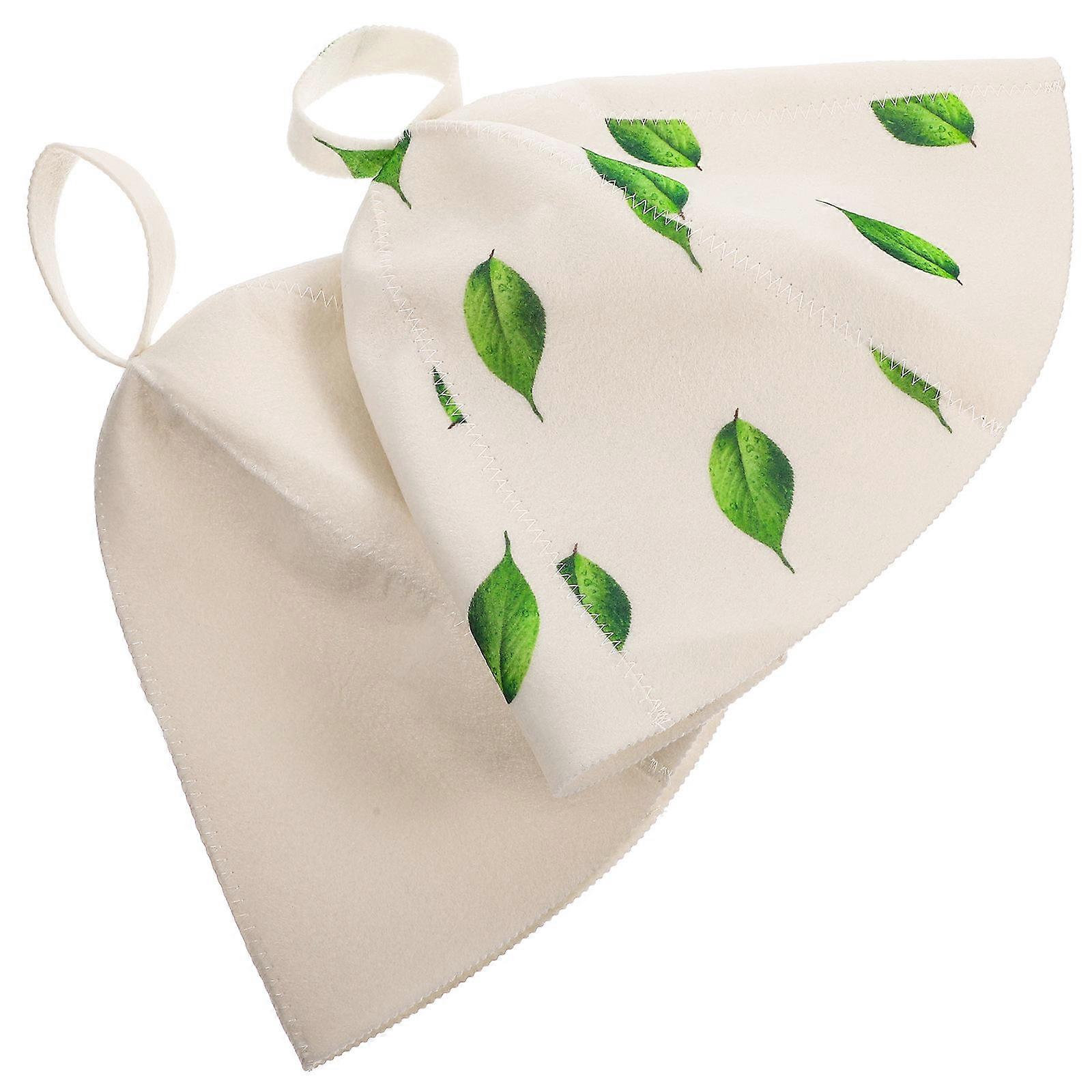 Sauna Hat Felt Bathing Hat for Moisture Absorption 10Pcs Assorted Color