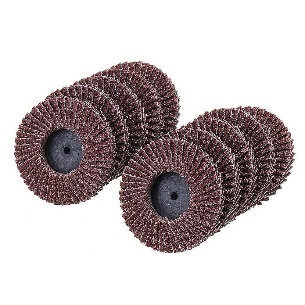 10pcs 2 Inch Flap Disc Grinding Wheels 40120 Grit Thread Twist Lock Sanding Disc Set