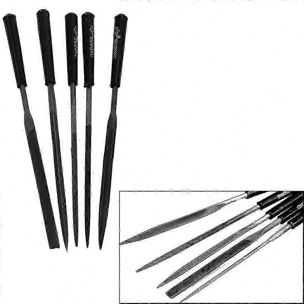 Versatile Needle File Set for Precision Sharpening and Polishing, 3x140x5mm Size