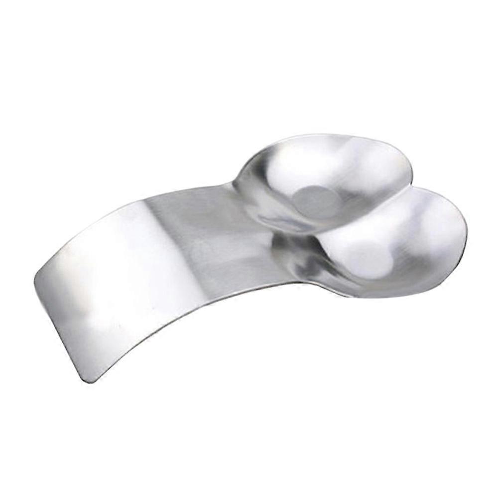 Holder for Holding Spoons 2Pcs Silver Double Spoon Rest