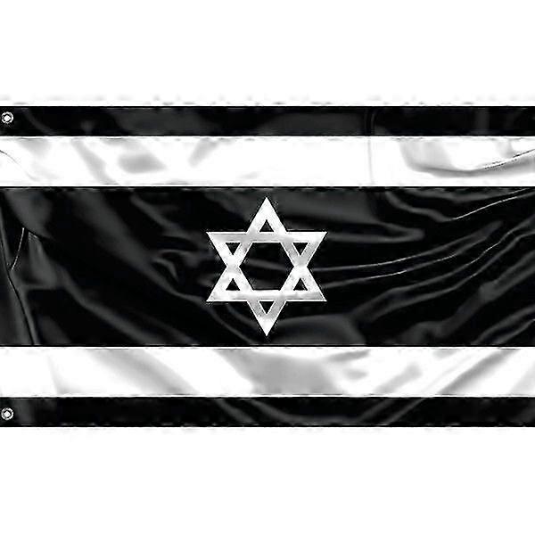 Black Israel Flag Pattern 124