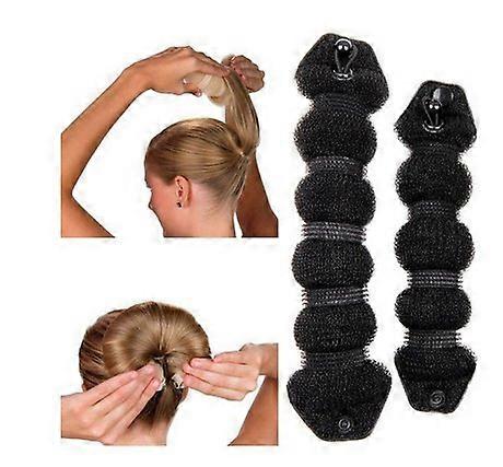 Bun Maker Set Small and Large with Secure Cord Lock for Quick and Easy Hair Styling Tool