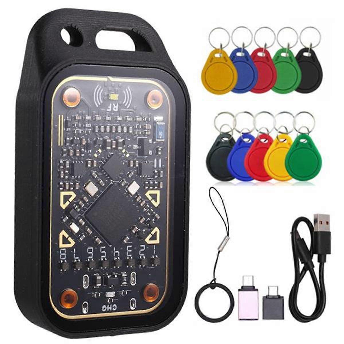Chameleon Ultra Plus RFID Smart Card Emulator+5XUID/CUID Keychain Reset+Automatic Polling 13.56M 12