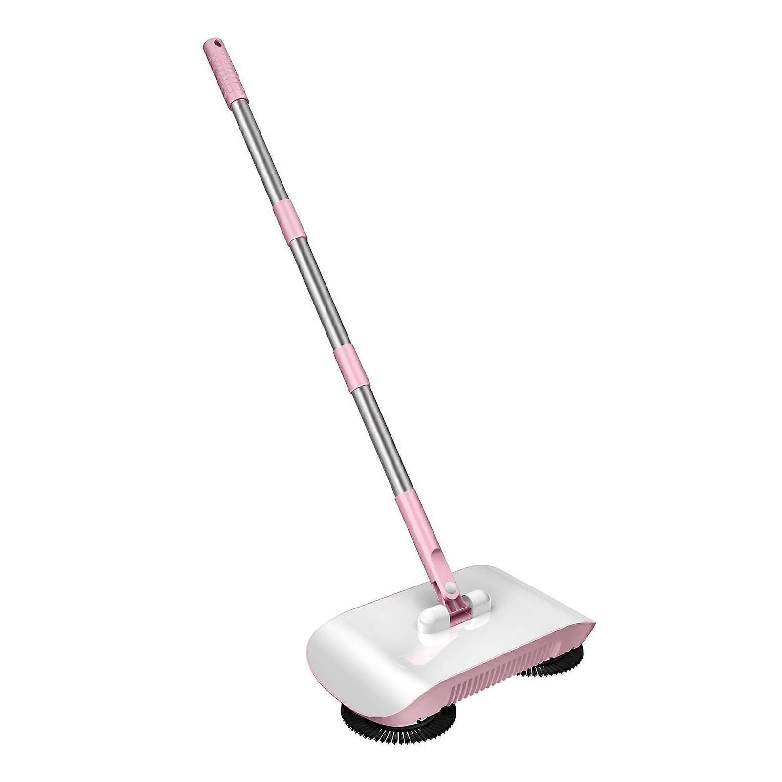 Hand Push Sweeper 3 in 1 Multifunctional Mop for Hardwood Tile Floors with Ergonomic Adjustable Handle