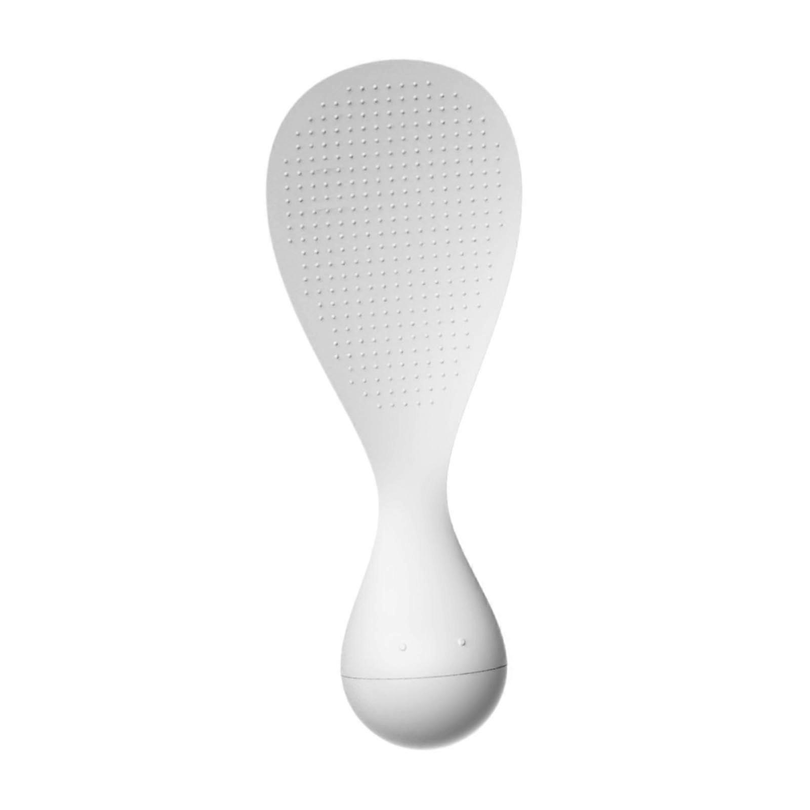 Rice Serving Spoon with Ergonomic Grip and Nonstick Surface for Cooking and Camping, White