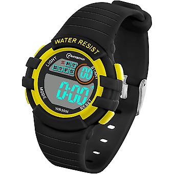 Veeki Kids Digitaal Horloge Waterdicht voor Meisjes Jongens met Alarm Stopwatch Nachtlampje Kalender Polshorloge Outdoor Sport Multifunctioneel Polshorlogezwart 