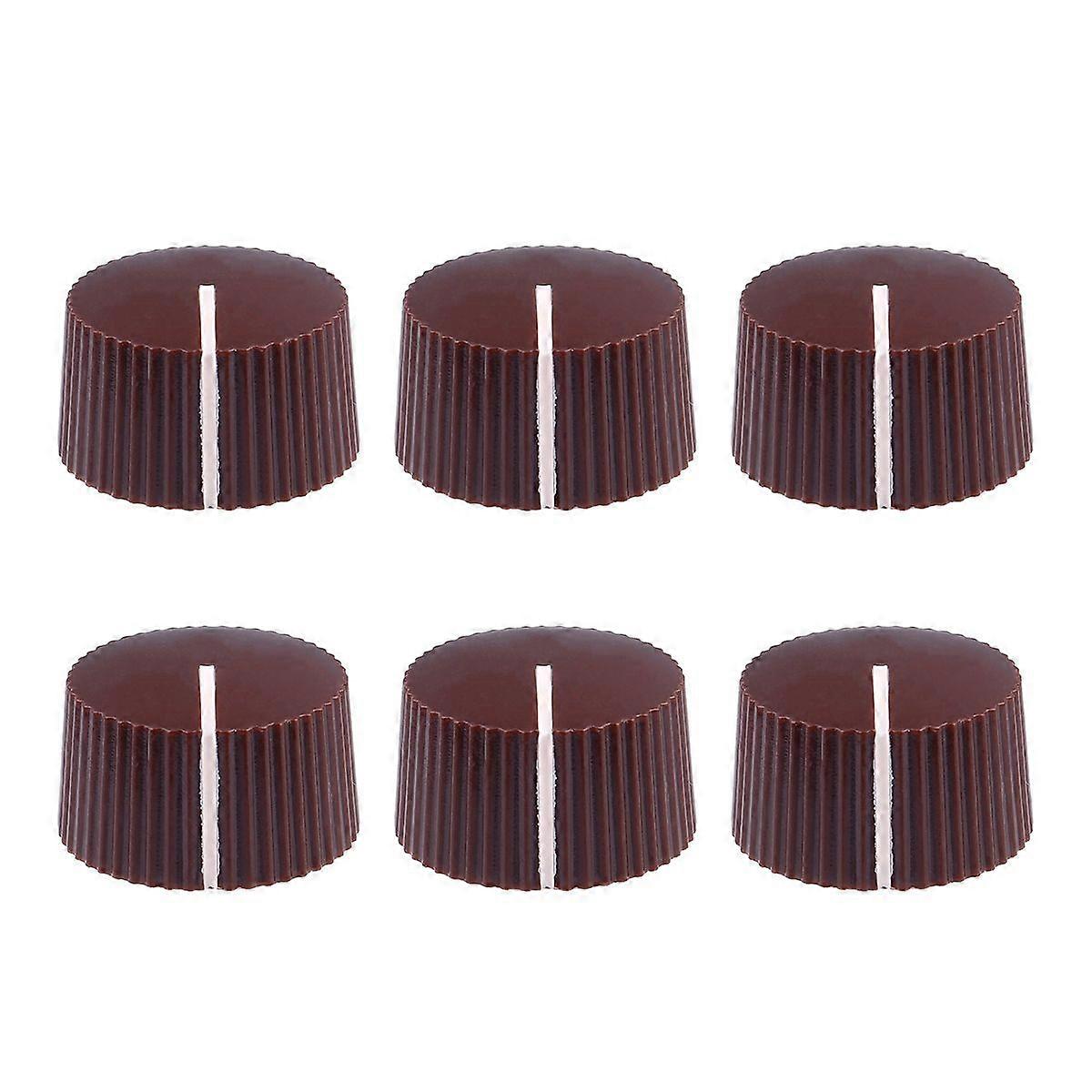 6Pcs Plastic Tone Volume Control Knobs with Wrench for Electric Guitar