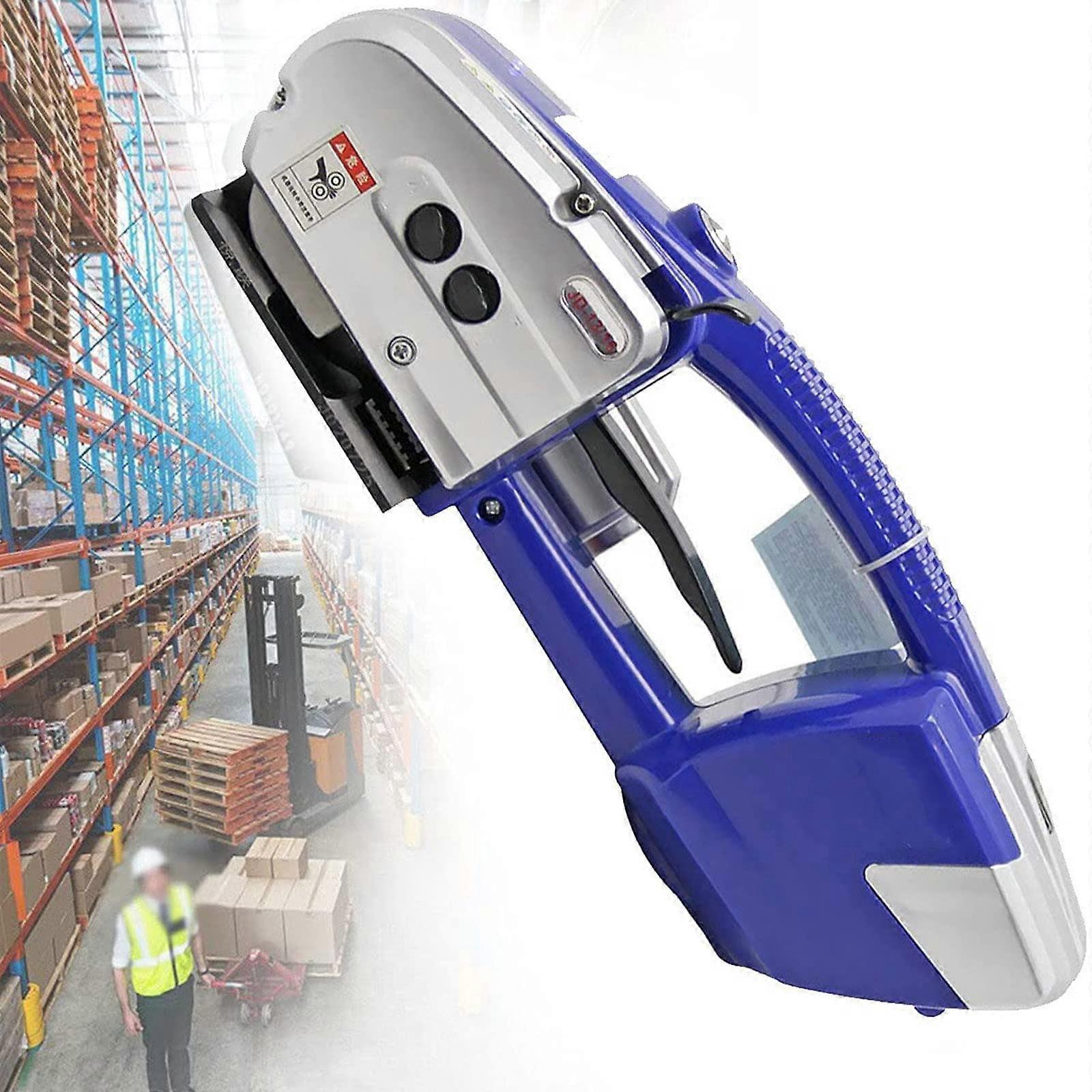 Electric Strapping Machine with Automatic Tension Welding, Adjustable Force, Rechargeable Battery for PP PET Belt