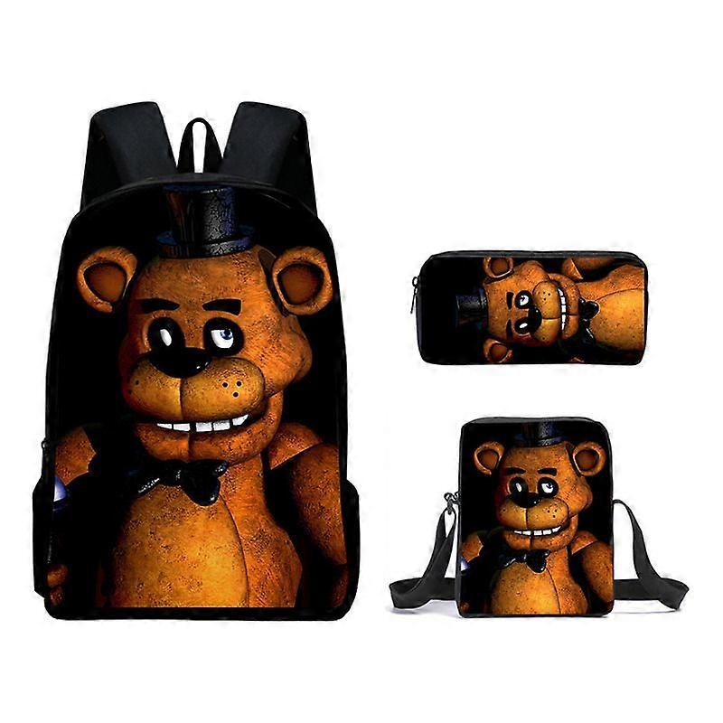Five Nights Backpack, School Bag, Children's School Bag, Backpack, Men's Backpack, Laptop Backpack, Three-piece Backpack