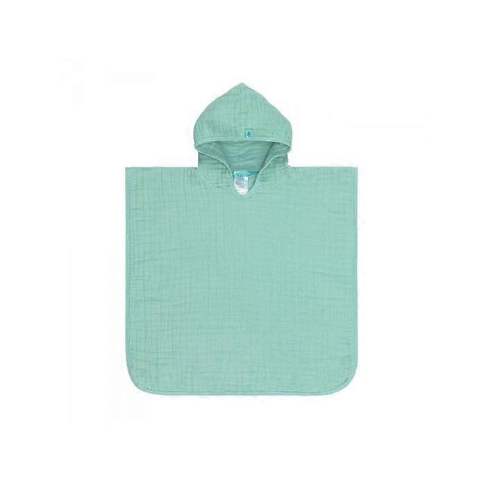 Børneponcho - HØRPROGRAM - Bomuldsgaze - Salvie