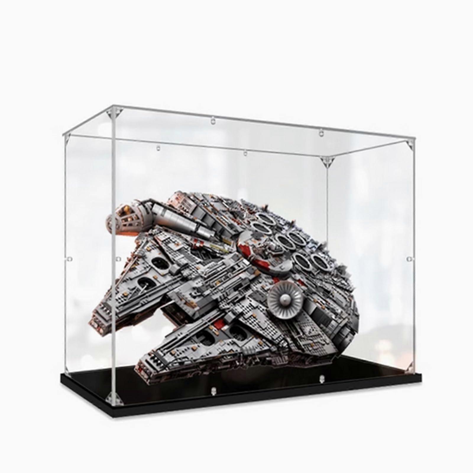 Dustproof Clear Acrylic Display Case Box for  Millennium Falcon 75192 Protective Showcase