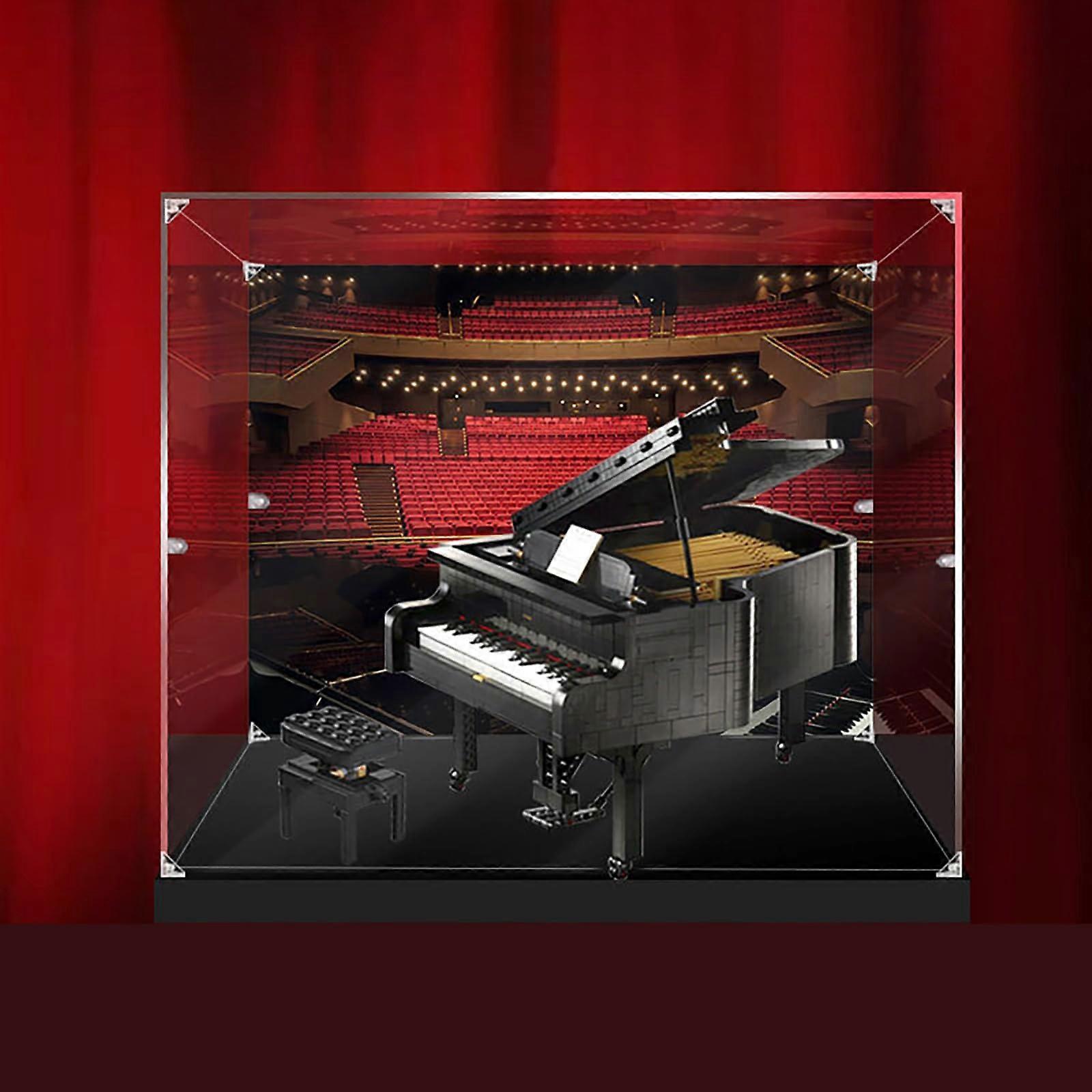 Display Case for  21323 Piano, Clear Acrylic Dustproof Box with FullAngle Protection, Easy Assembly