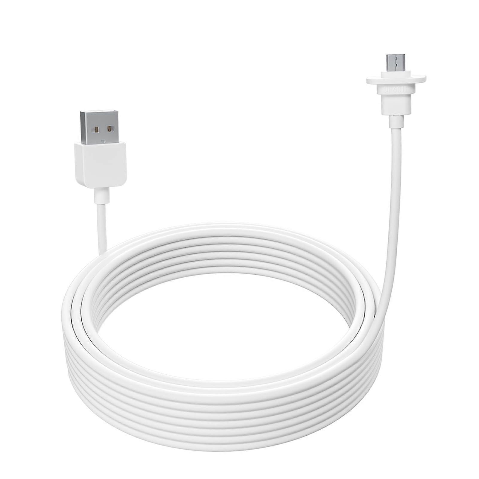 Weatherproof Outdoor Charging Cable 29.5ft Continuous Power White for EufyCam 2C and 2C Pro
