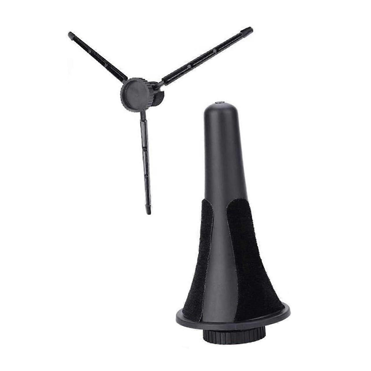 Foldable Clarinet and Oboe Stand with Adjustable Height and Stable Triangle Tripod Support