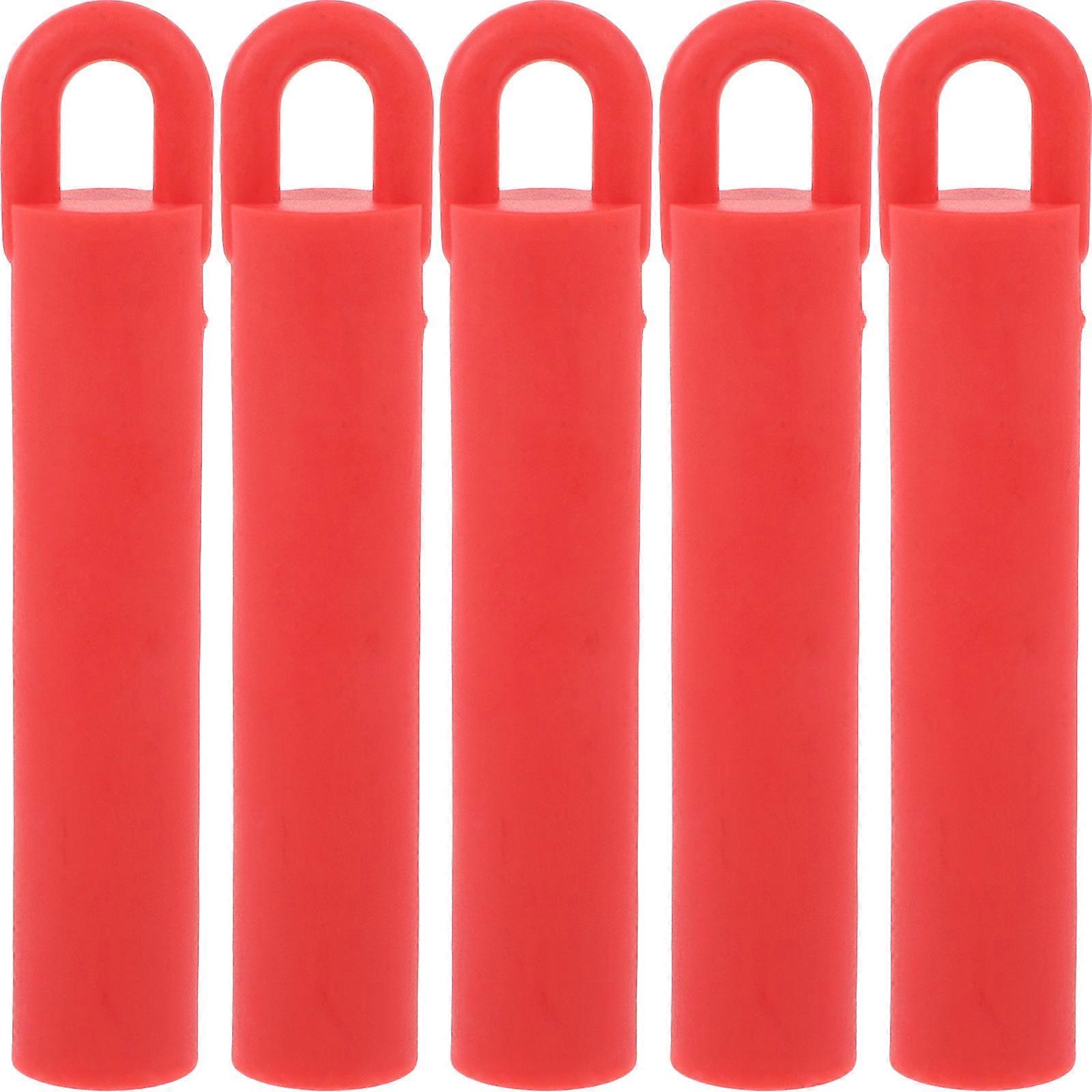 Rubber Pool Cue Holder for Hanging 5Pcs Red Billiard Cue Storage