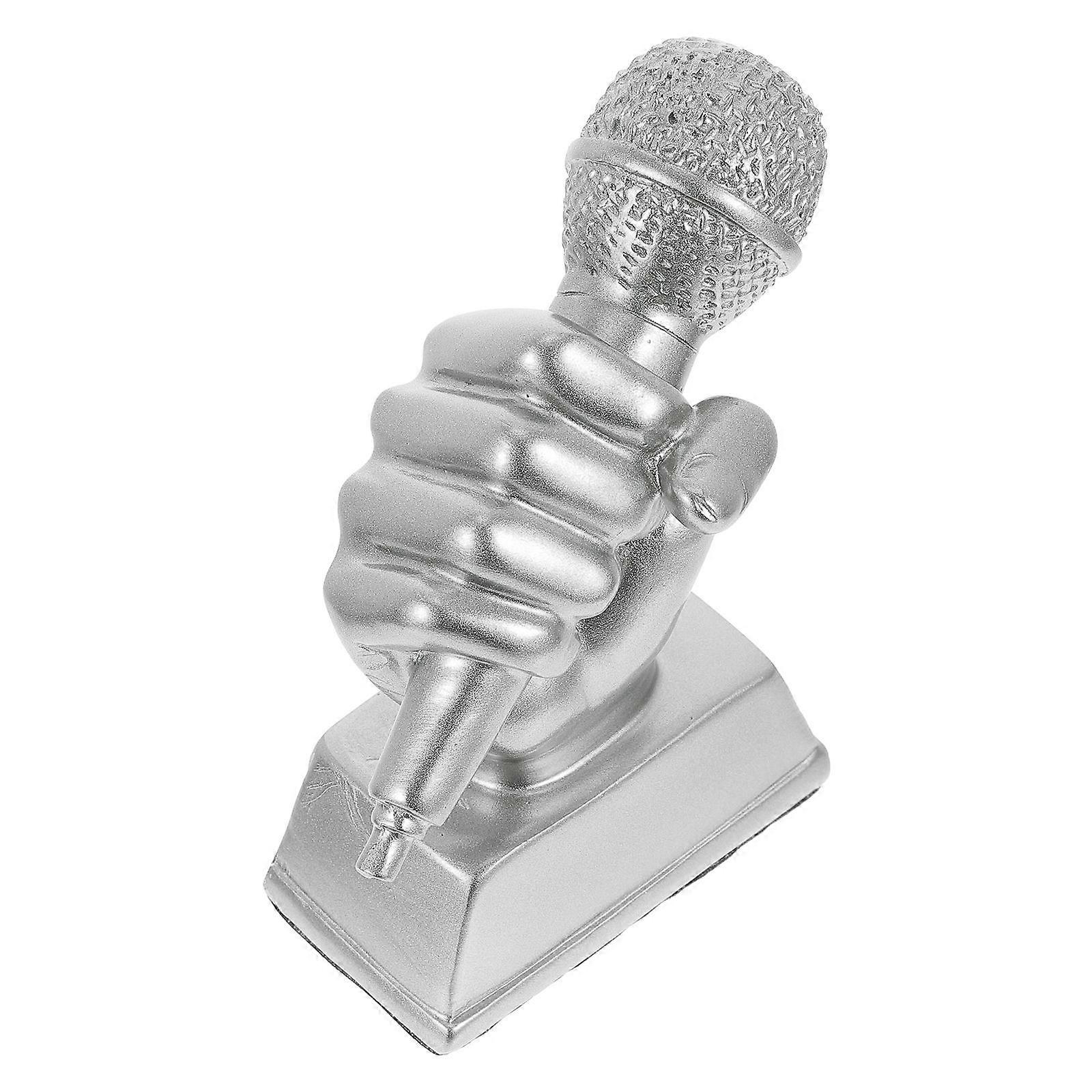 Music Trophy Resin Microphone Trophy for Singing Competition Award