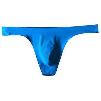 Miesten alushousut, stringit, miesten alusvaatteet, muotialushousut, kiinteät alushousut, housut, miesten alusvaatteet, miesten alusvaatepakkaus (miehet), taivaansininen 3XL