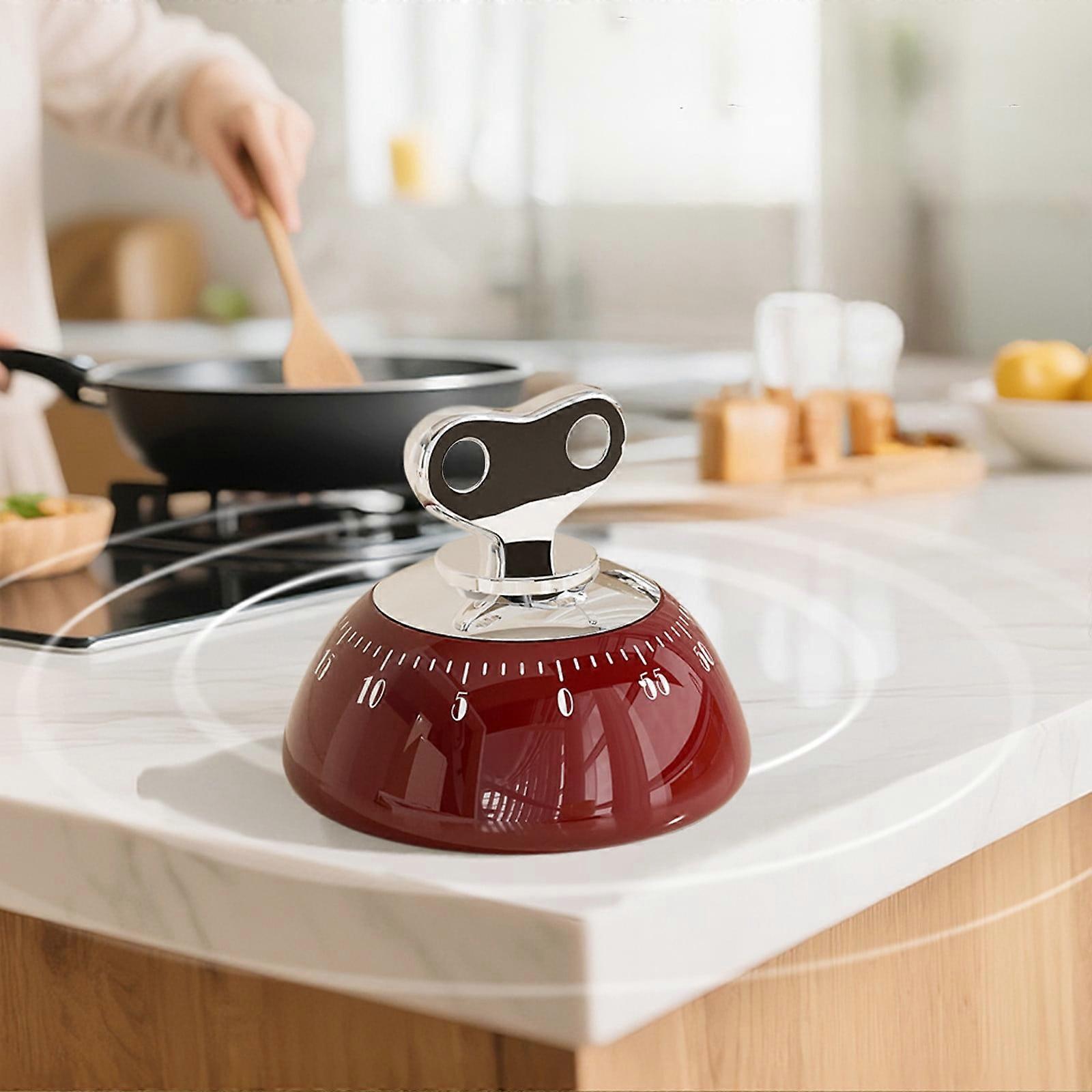 60-Minute Mechanical Kitchen Timer for Cooking, Baking, Exercise – Wind-Up, Durable, Accurate Countdown Timer