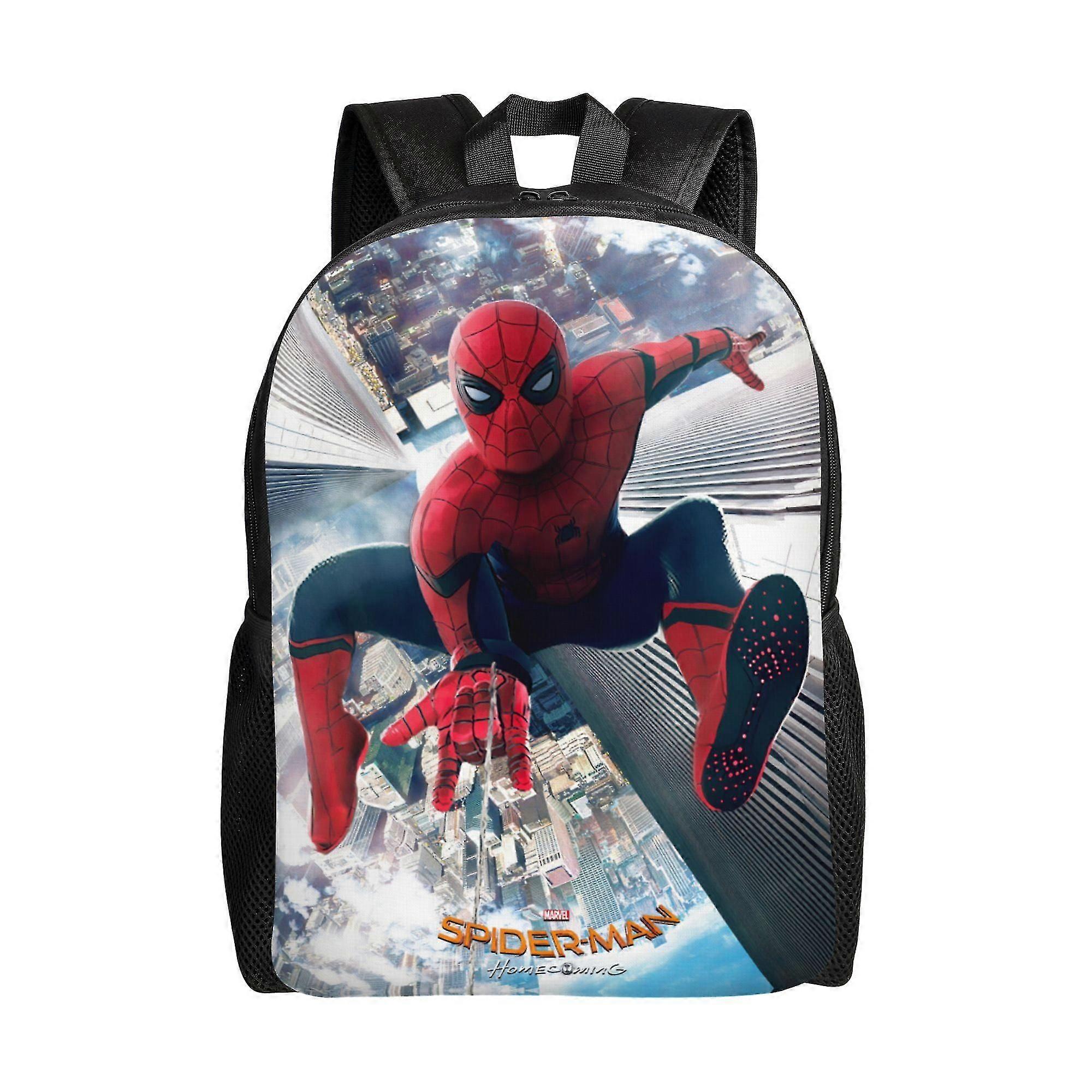 j4550 Spider Man Backpack, Adult Kids Simple Lightweight Casual Backpack for Children Student, Travel Backpack Laptop Backpack for College Work Campin