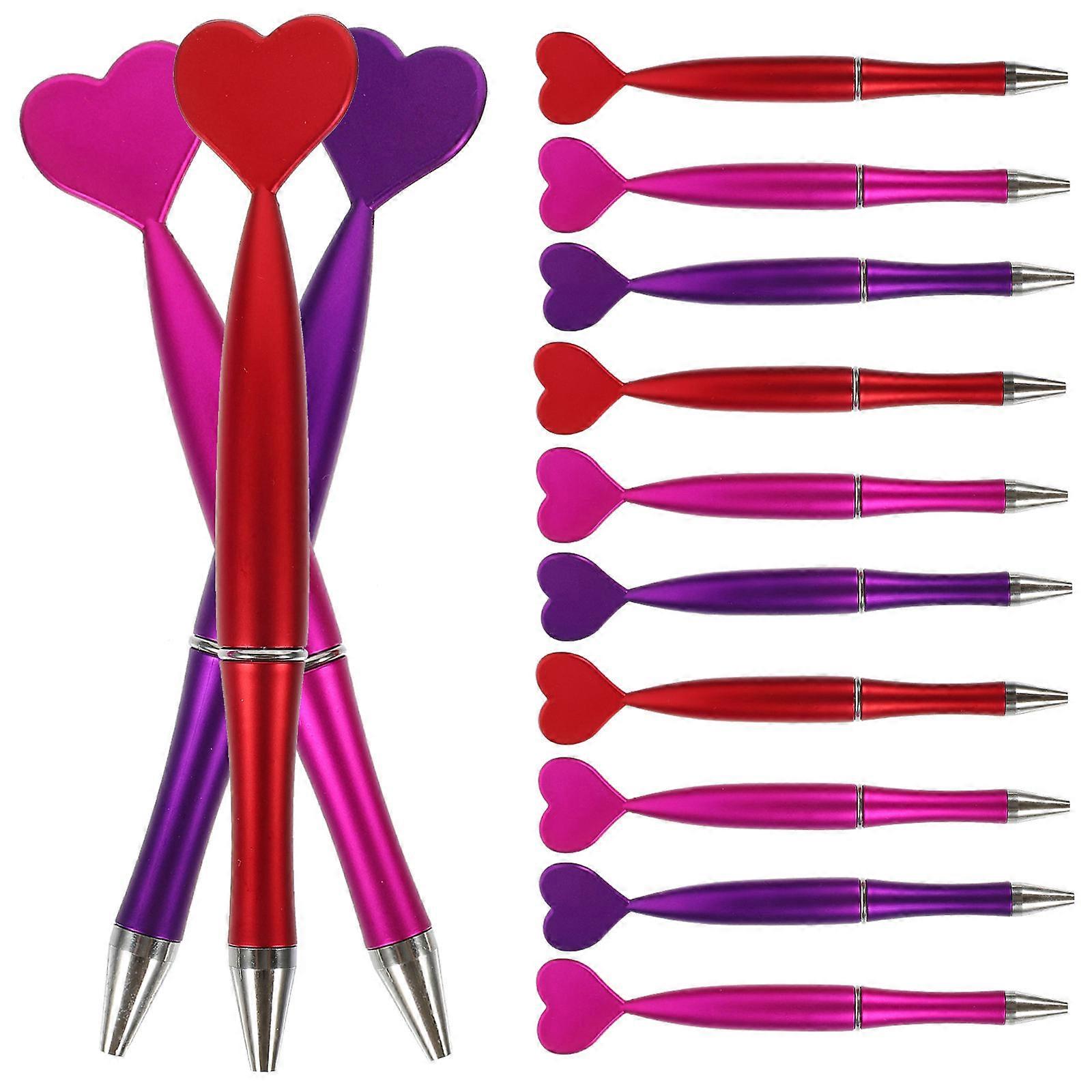 Creative Heart-Shape Ballpoint Pen for Writing Use 48Pcs Multi-Function Pens