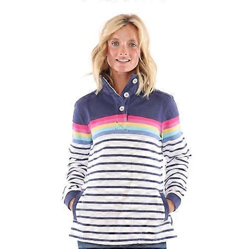 Lazy Jacks Womens/Ladies Button Neck Sweatshirt