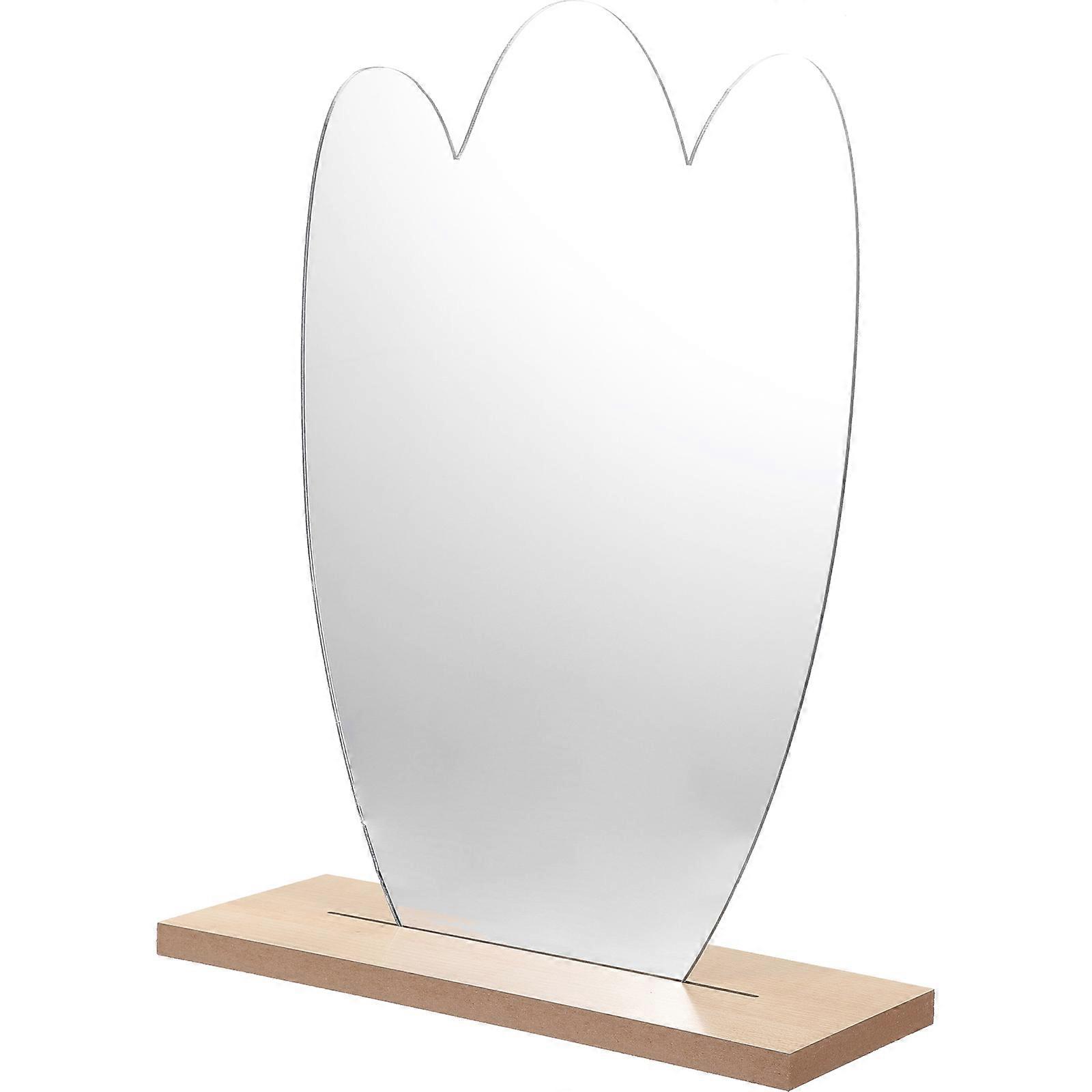 Cute Decorative Makeup Mirror Stand for Bedroom Table Use