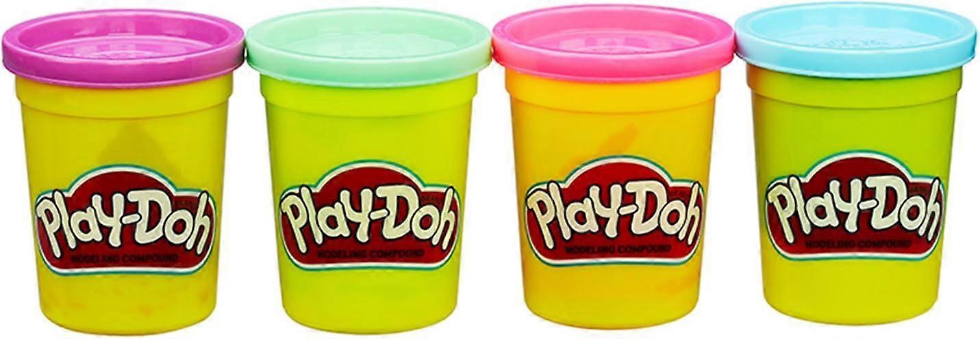 Modelling Dough Set 4 Large Cans 448g Assorted Colours Creative Play Compound Age 2 Plus