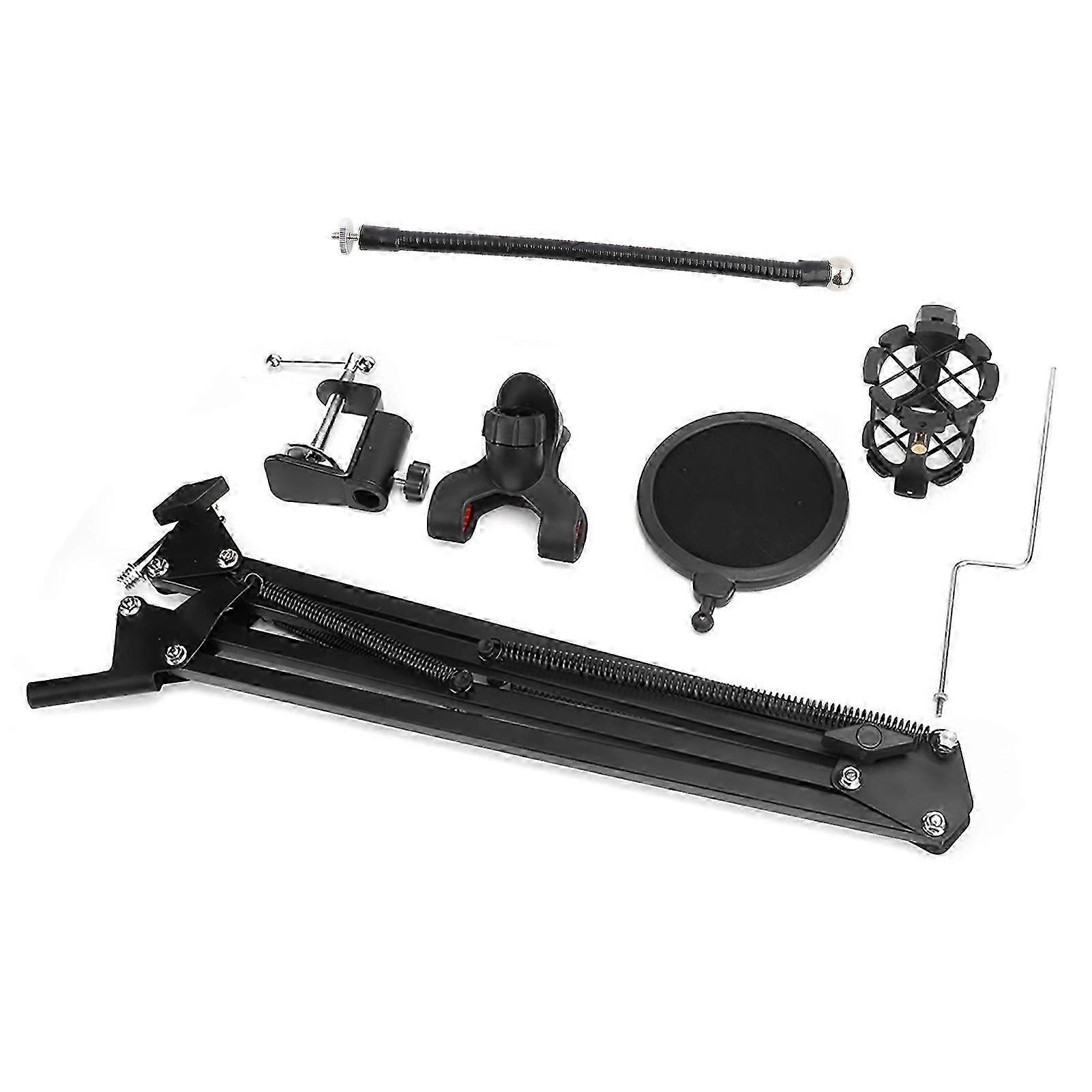 Microphone Suspension Arm Bracket compatible with MIC Clip Bracket Workbench Mounting Clip Spray Guard