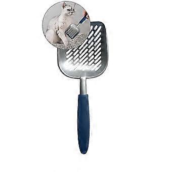 Aluminium Alloy Cat Litter Scoop with Diagonal Sifting Holes for Litter Box
