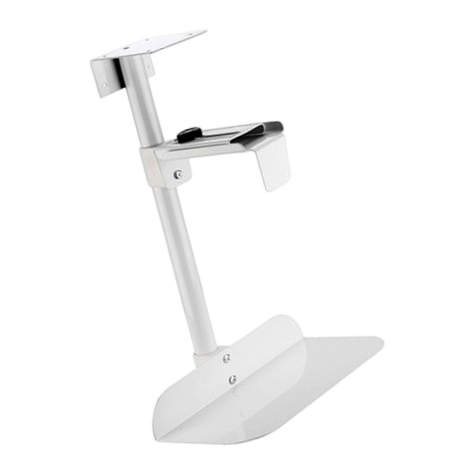Adjustable Computer CPU Holder Stand For Under Table Or Wall Mounting Improves Cooling  White