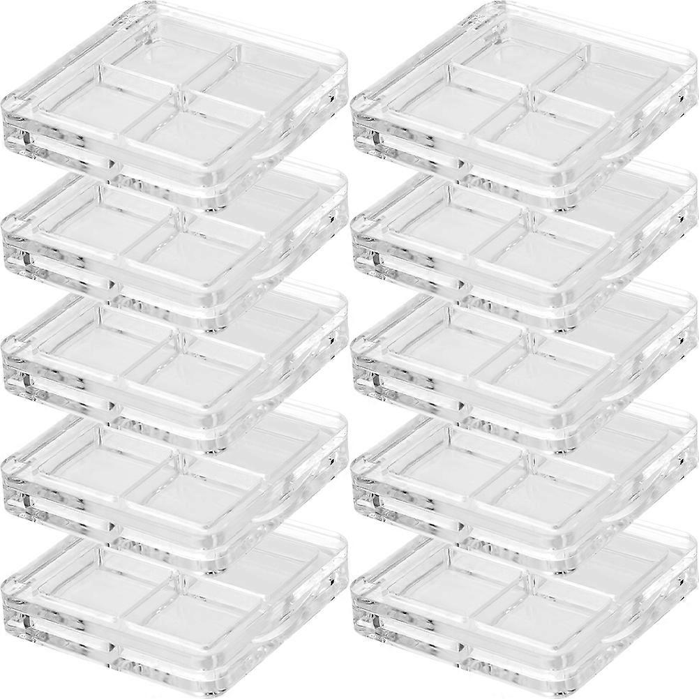 Empty Eyeshadow Box Transparent for Storage Use 10Pcs Containers