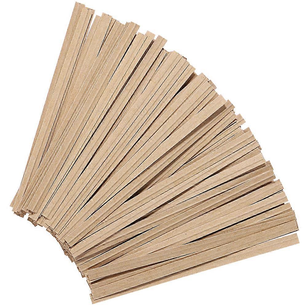 Delicate 1000Pcs Bread Ties Multi-Function Accessories For General Users Light Brown