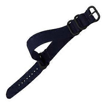 Ergonomic Watch Strap 22mm Dark Blue Men Women Comfortable 1Pcs