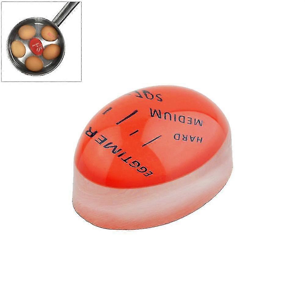 Egg Timer Colour Changing Boiled Egg Indicator Easy Hard Medium Cooking Level Heat-Sensitive Reusable Compact Kitchen Too