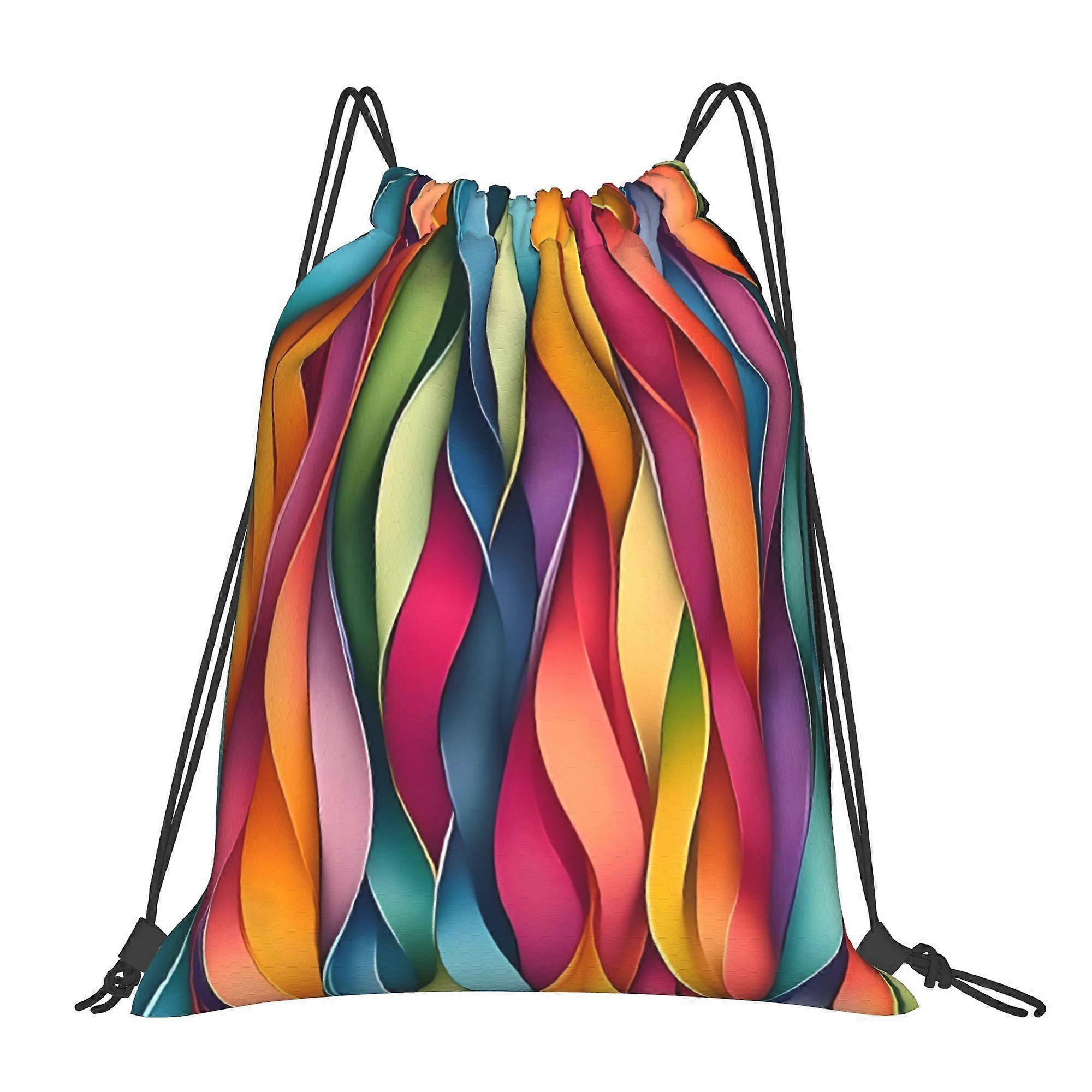 1pc Pretty Ribbons Drawstring Backpack-Cqazw