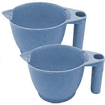 2pcs Hair Dye Mixing Bowl Portable Tint Bowl Color Mixing Bowls for Hair Salon