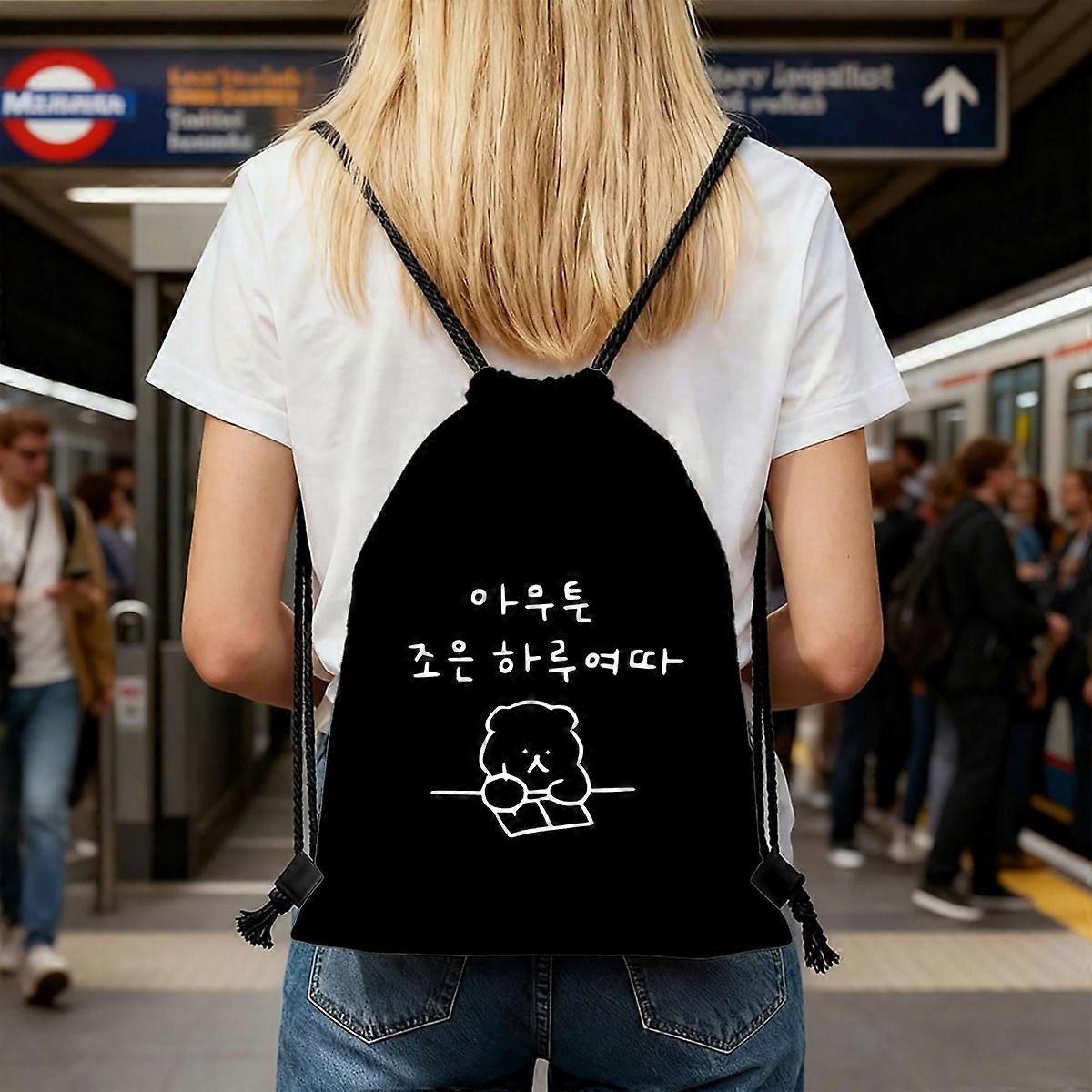 Travel-Friendly Compact Drawstring Pouch-Eazqw