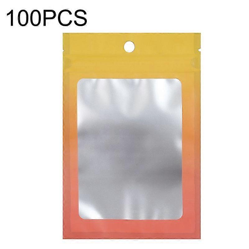 100PCS Packaging Bag, Size: 8.5x13cm (Ylow Gradient)