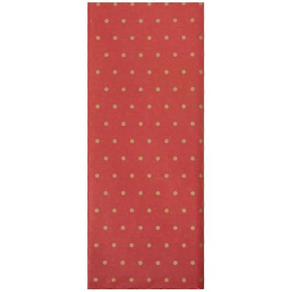 , Red Gold Dot Tissue