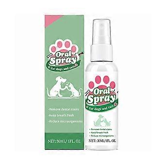 Pet Oral Spray for Dogs Cats - Breath Freshener & Teeth Cleaning - for Daily Dental Care