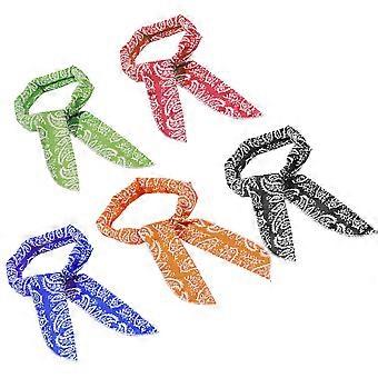 5pcs esportes toalhas de resfriamento ao ar livre lenço de refrigeração toalha seca rápida gelo headband pescoço wrap (5 cores) para esportes